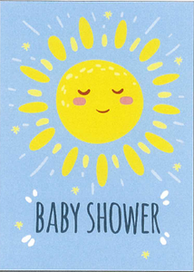 Large Card : Baby Shower - Sun