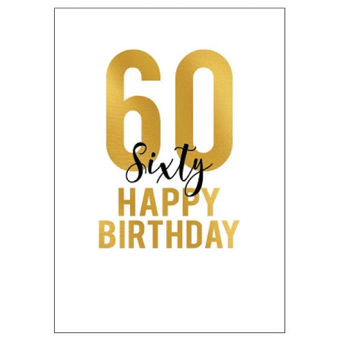 Large Card : 60 Happy Birthday