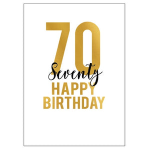 Large Card : 70 Happy Birthday