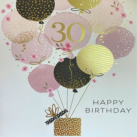 30 Happy Birthday - Balloons