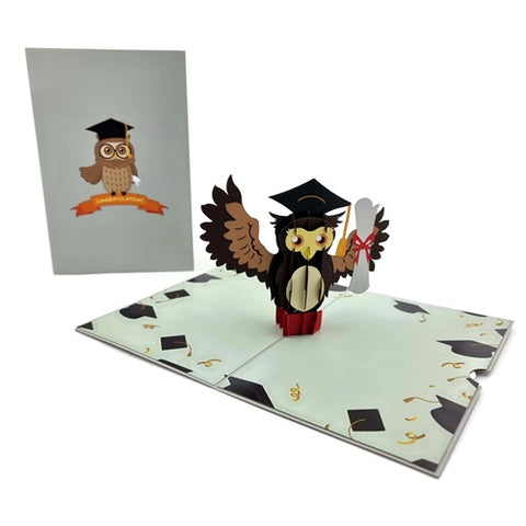 Pop Up Card : Graduation Owl