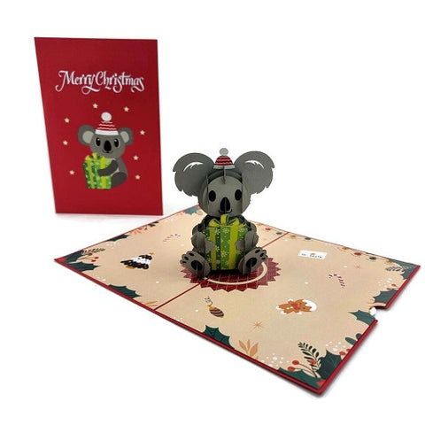 Pop Up Card : Koala Christmas