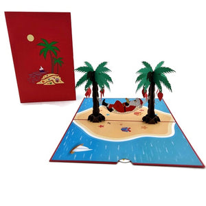 Pop Up Card : Santa Hammock