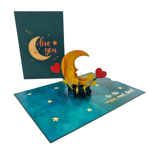 Pop Up Card : Love You to the Moon & Back