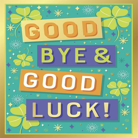 Large Card : Good Bye & Good Luck!