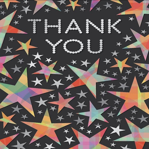 Large Card : Thank You - Stars