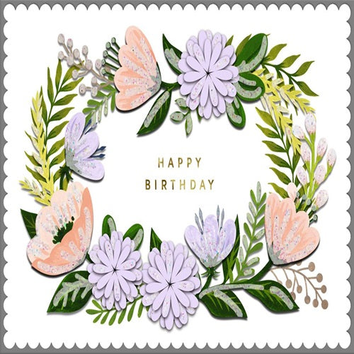 Happy Birthday - Floral