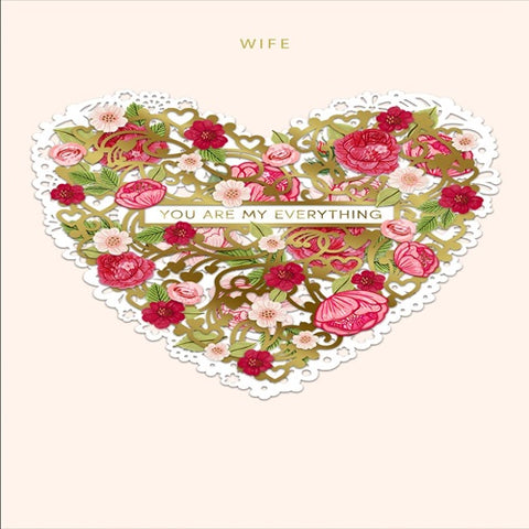 Wife - Floral Heart