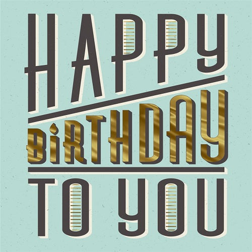 Large Card : Happy Birthday to you