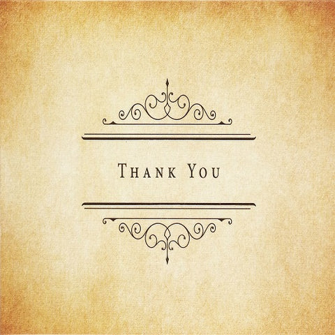 Thank You Pack - Vintage Parchment