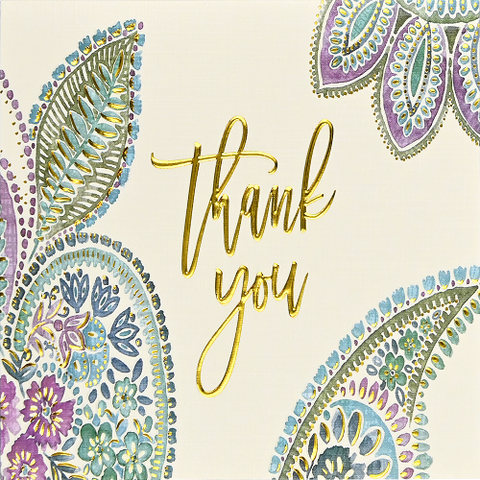 Thank You Pack - Watercolor Paisley