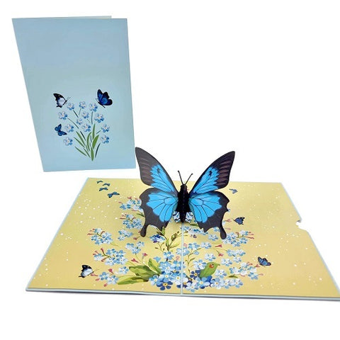 Pop Up Card : Blue Butterfly