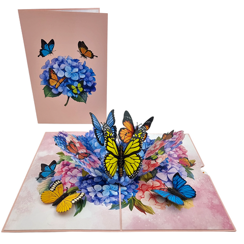 Pop Up Card : Butterfly Garden