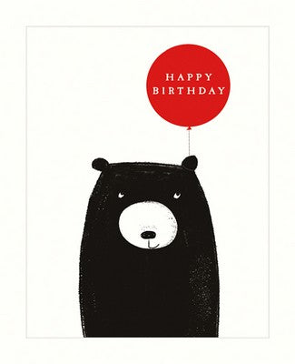 Happy Birthday - Bear with Balloon