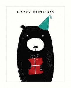 Happy Birthday - Bear with Present