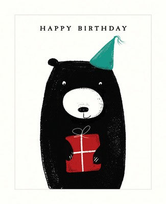 Happy Birthday - Bear with Present