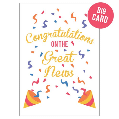 Large Card : Great News Congrats