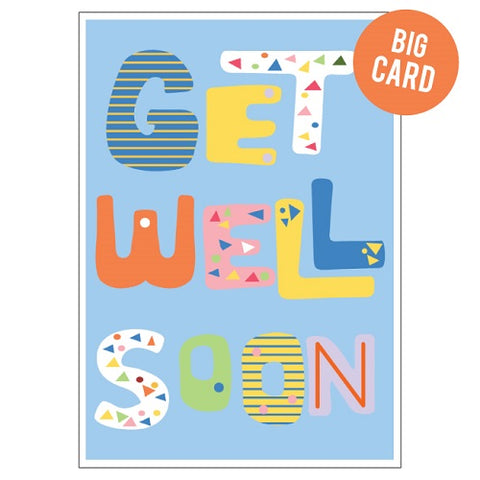 Large Card : Big Get Well Shapes