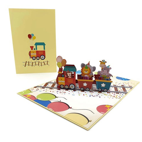 Pop Up Card : Birthday Train