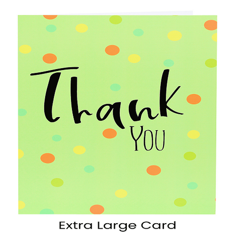 Large Card: Thank You - Green