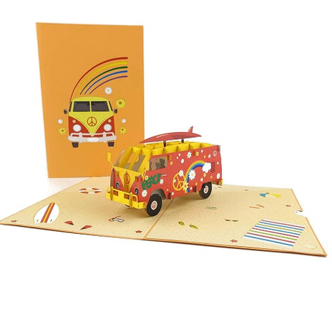 Pop Up Card : Hippie Van