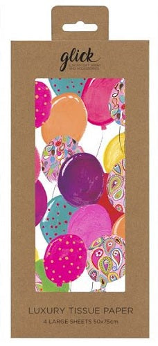 Luxury Tissue Paper : Balloons - Pink