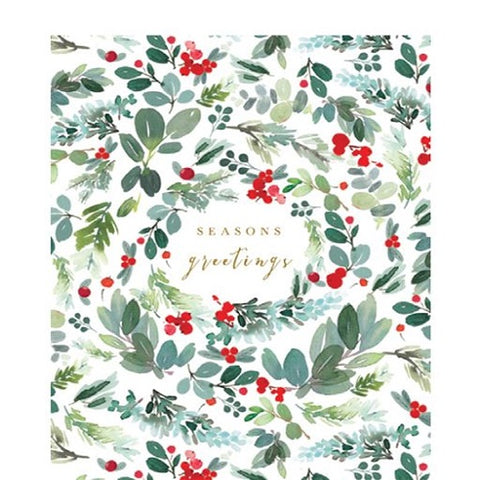 Luxury Tissue Paper : Christmas Foliage White