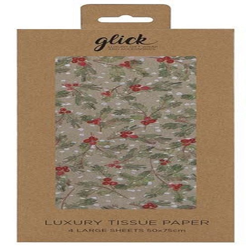 Luxury Tissue Paper : Golden Sprigs