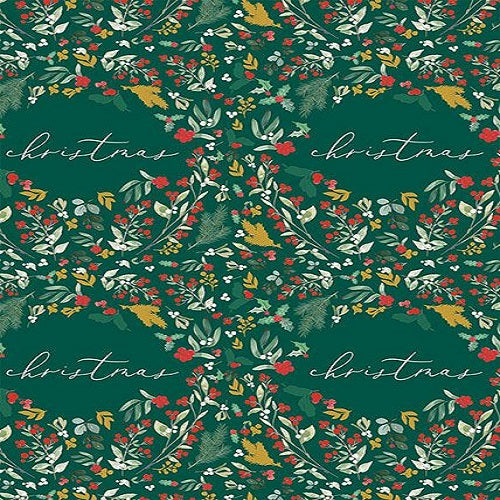 Folded Wrapping Paper : Christmas Wreath