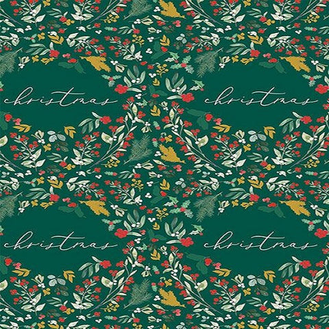 Folded Wrapping Paper : Christmas Wreath