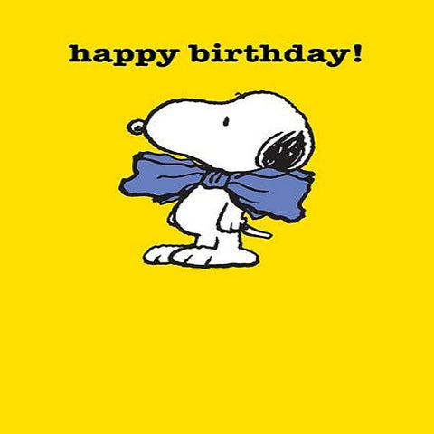 Happy Birthday! Snoopy with Bow