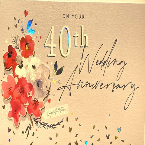 On Your 40th Wedding Anniversary