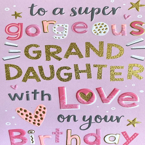 To a Super Gorgeous Granddaughter