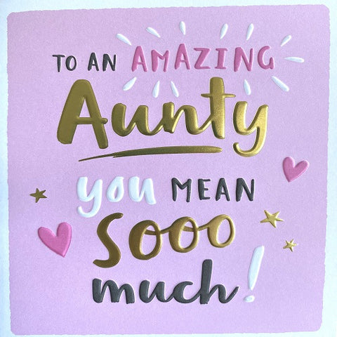 To an Amazing Aunty
