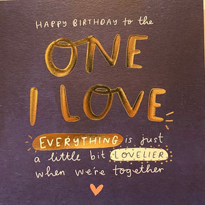 Happy Birthday to the One I Love