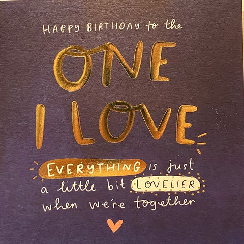 Happy Birthday to the One I Love