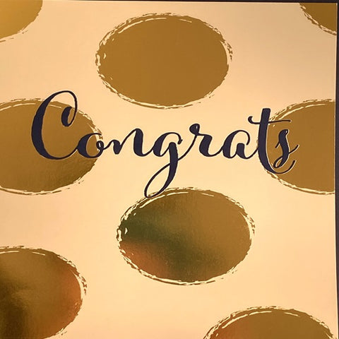 Large Card : Big Gold Congrats