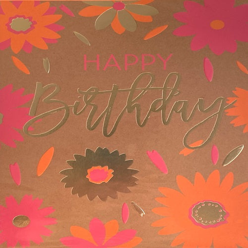 Large Card: Big Scattered Flowers