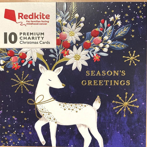 Charity Card Set : Floral Antlers
