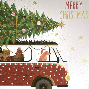 Dog Driving Combi - Merry Christmas