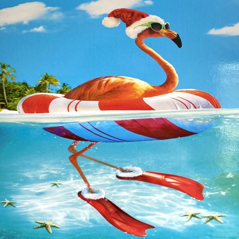 Floating Flamingo