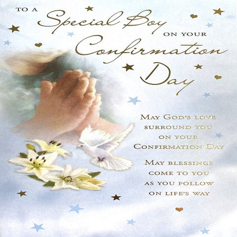 To A Special Boy on Your Confirmation Day