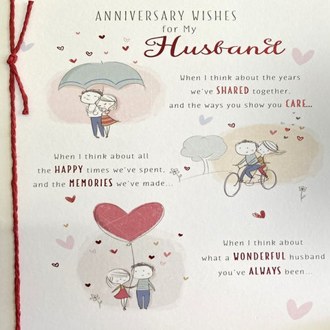 Anniversary Wishes for My Husband