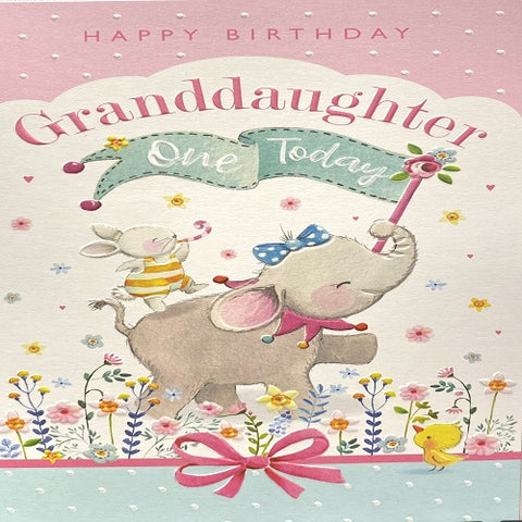 Happy Birthday Granddaughter One Today