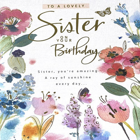 To a Lovely Sister on Your Birthday