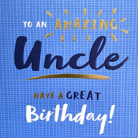 To an Amazing Uncle
