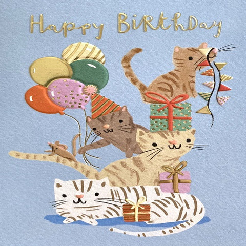 Happy Birthday - Cats with Presents