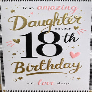 To an Amazing Daughter on your 18th