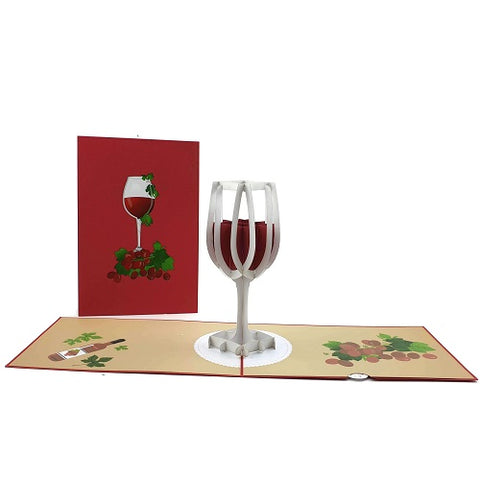 Pop Up Card : Wine Glass
