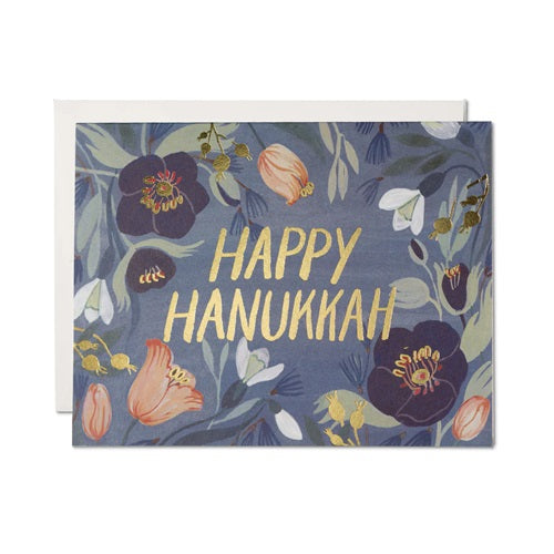 Happy Hanukkah - Flowers